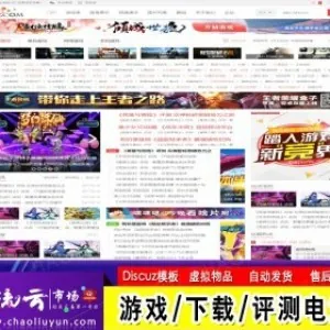 discuz模板 迪恩游戏/下载/评测电竞商业版【整站带测试数据】
