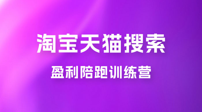 2023 無山&middot;淘宝天猫搜索持续盈利陪跑训练营，独家玩法，快速盈利